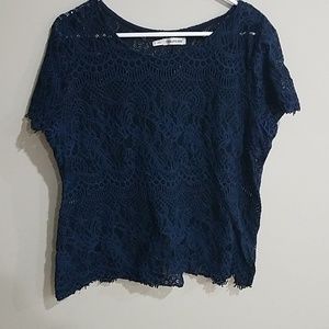 Navy Blue Lace